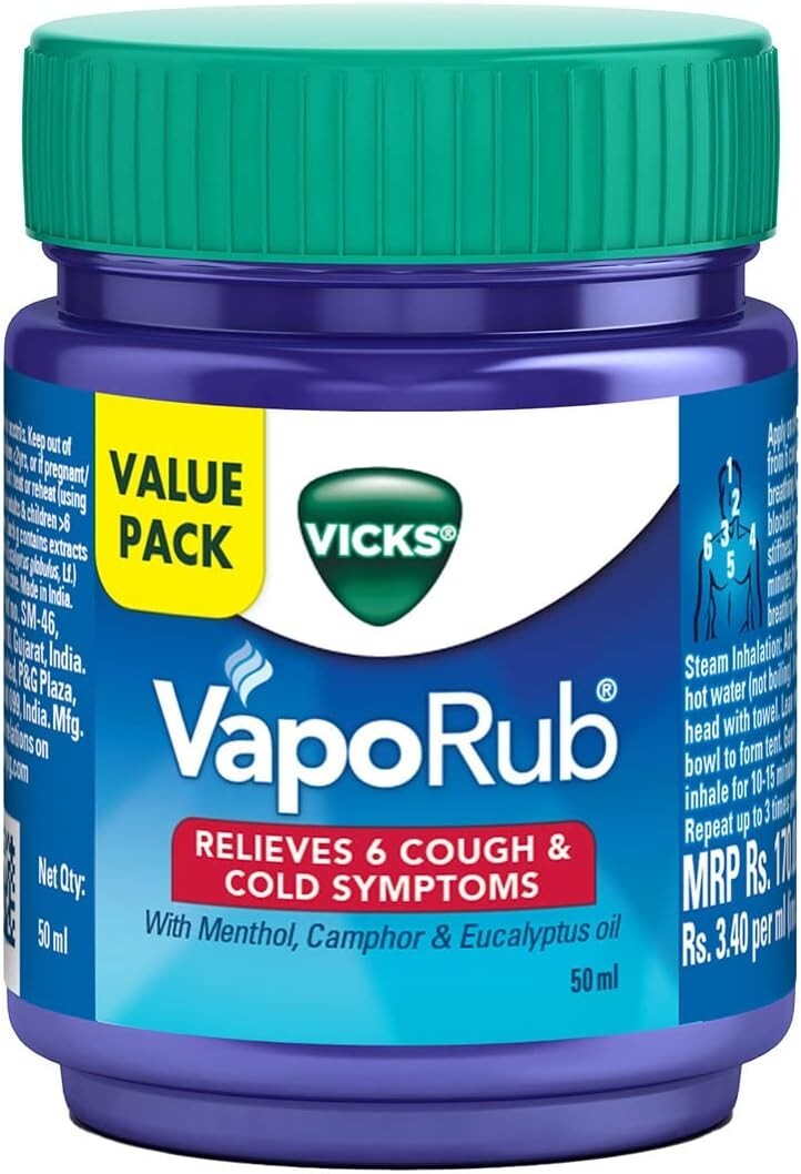 Vicks Vaporub, 50 grams  Free Shipping
