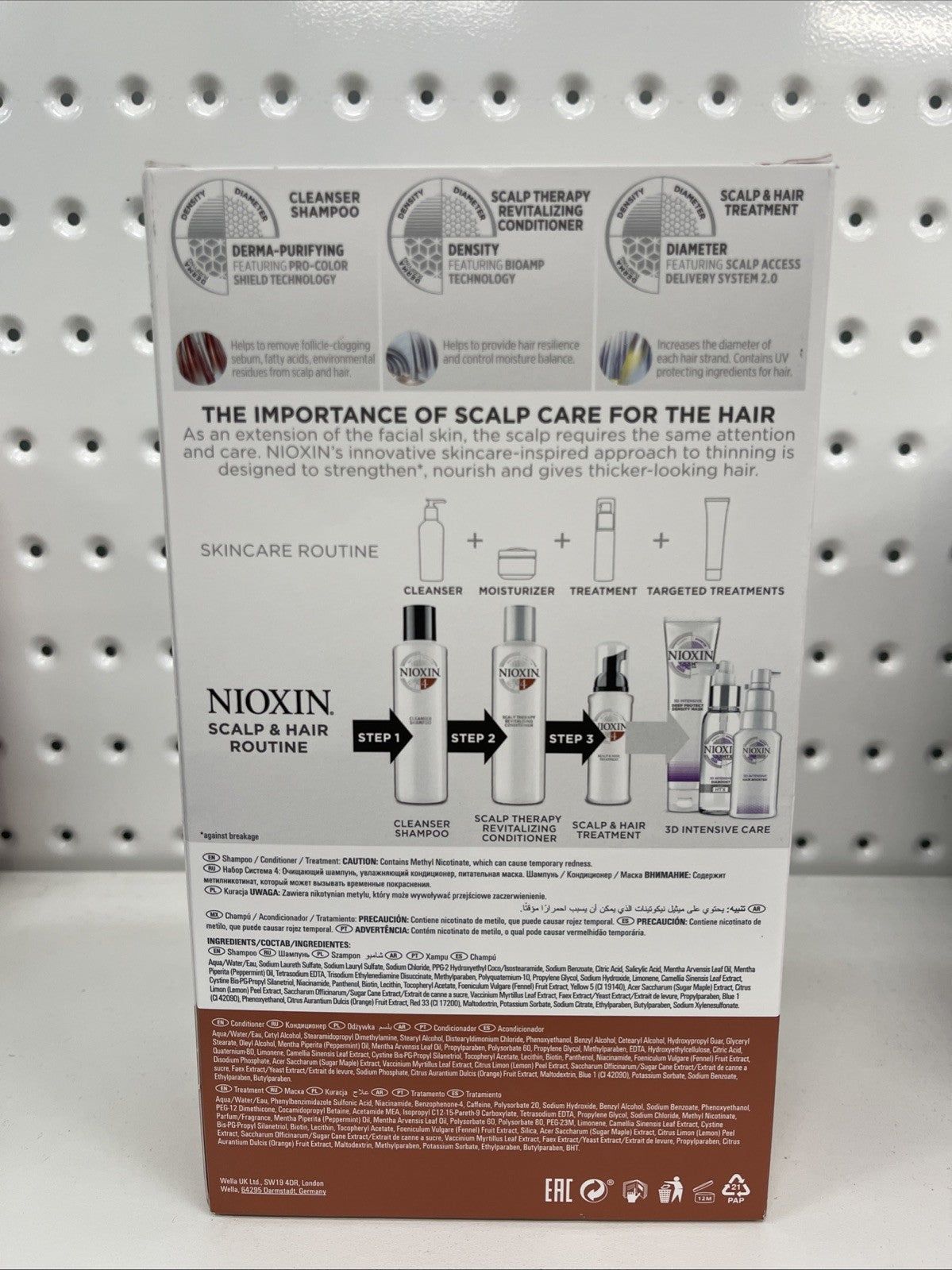 Nioxin System 4 Full Size Kit - Colored Hair With Progressed Thinning  Free Ship