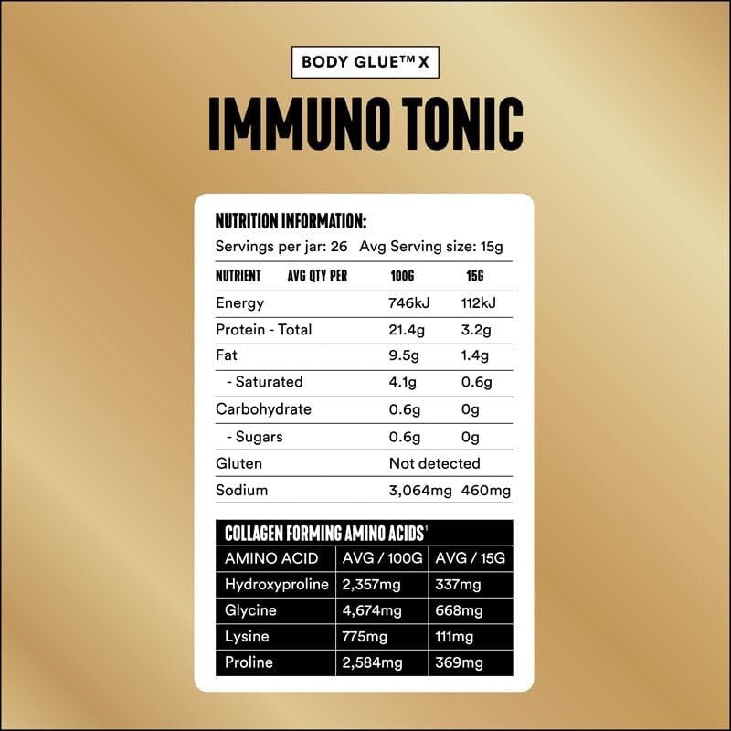 Gevity Rx Bone Broth Body Glue X Immuno Tonic G/F 390 G  Free Shipping
