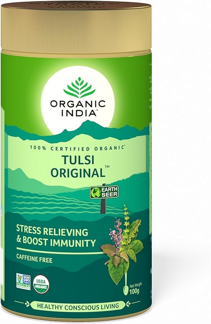 Organic India Tulsi Tea Original- Loose Leaf Tea 100g  Free Shipping