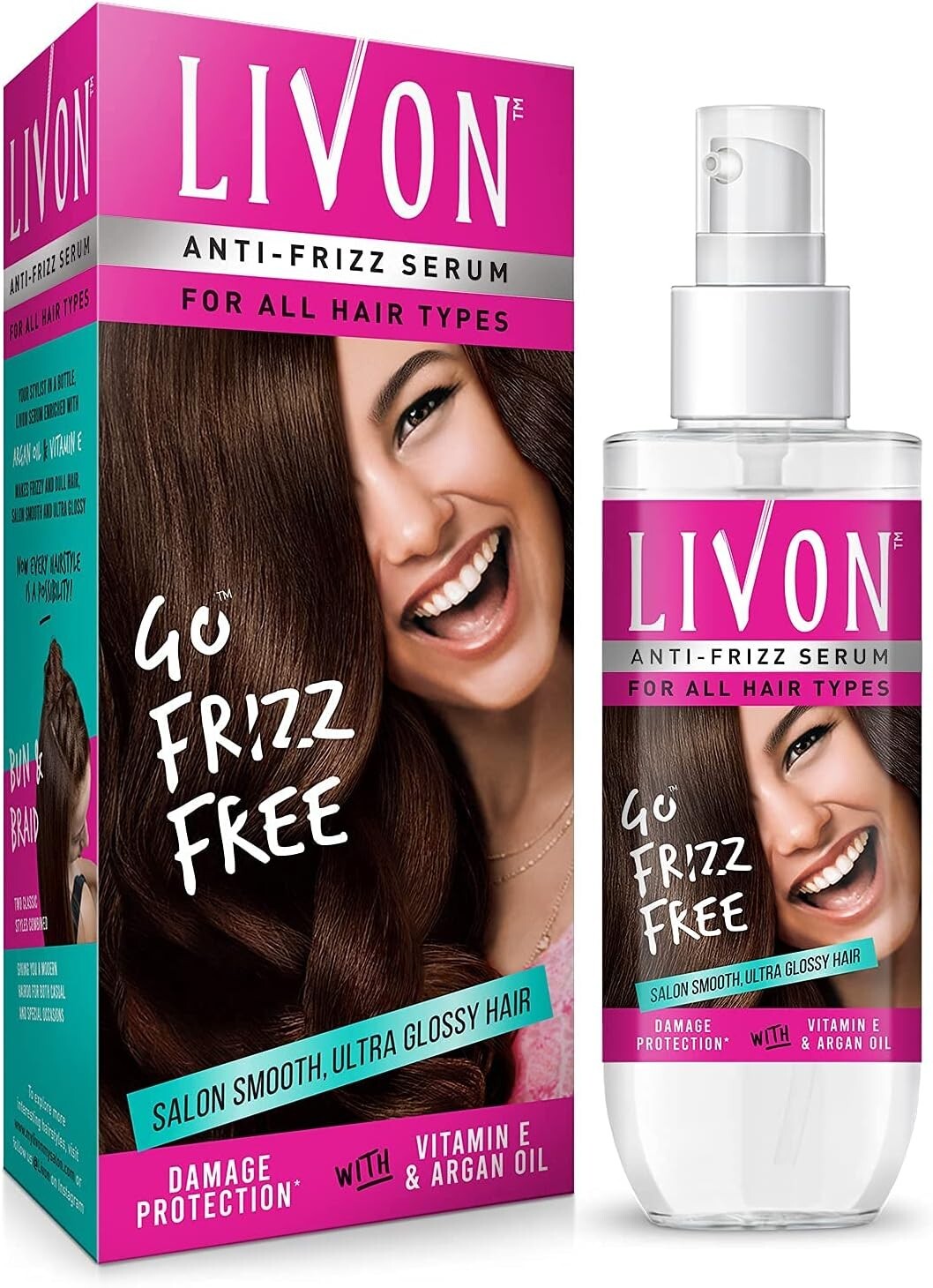 Livon Hair Serum 100ml - Anti Hair frizz for all hair types  Free Shipping