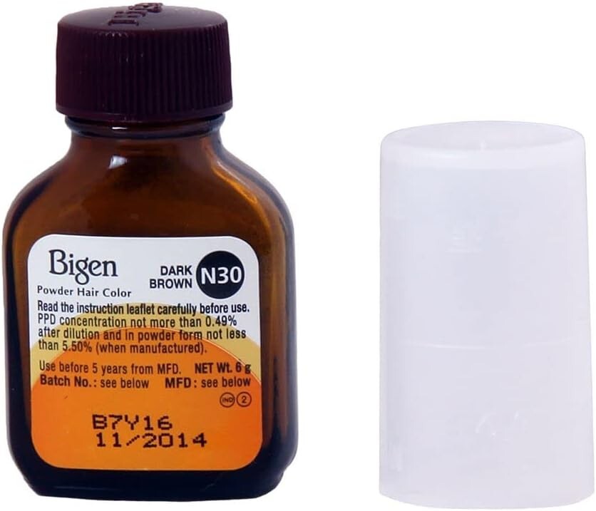 Bigen Powder Hair Color, Dark Brown N30 - Pack of 3 (Combo Set)  Free Shipping