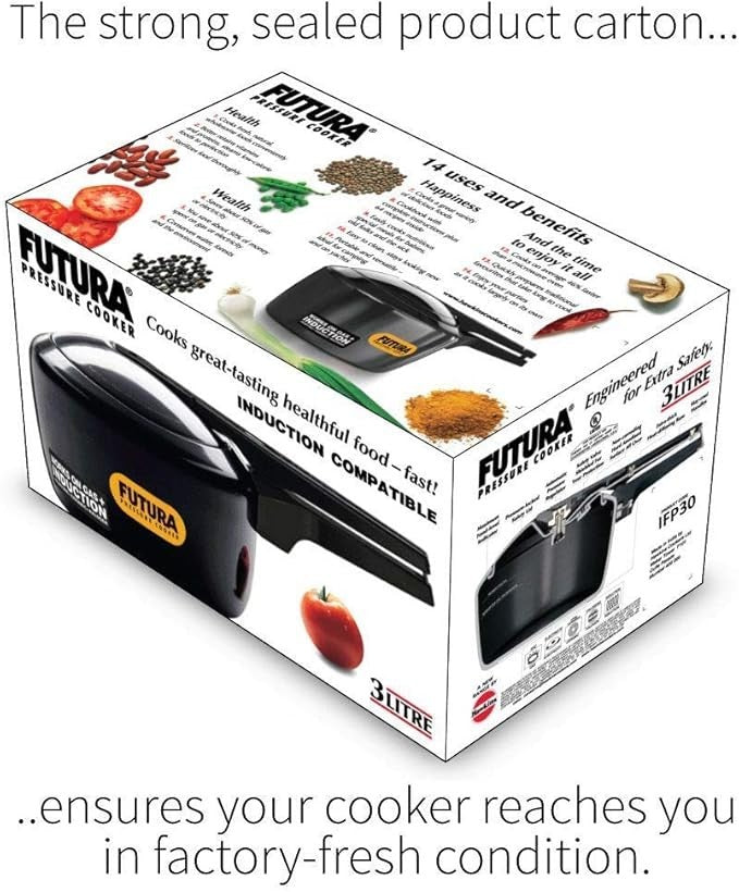 Hawkins Futura Pressure Cooker, 3 Litre Capacity INDUCTION