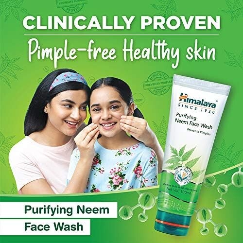 Himalaya Herbals Purifying Neem Face Wash, 150ml PACK OF 2  Free Shipping