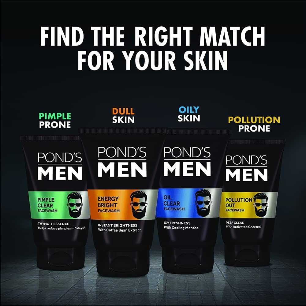 Pond's Men Pollution Out Face Wash, 50g  Free Shipping
