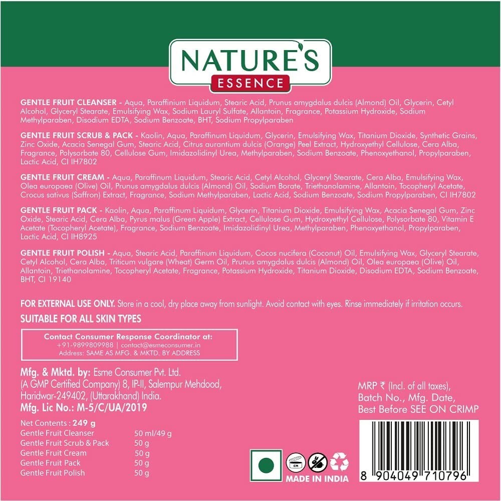 Nature's Essence Advanced Gentle Fruit Facial Kit  Free Shipping