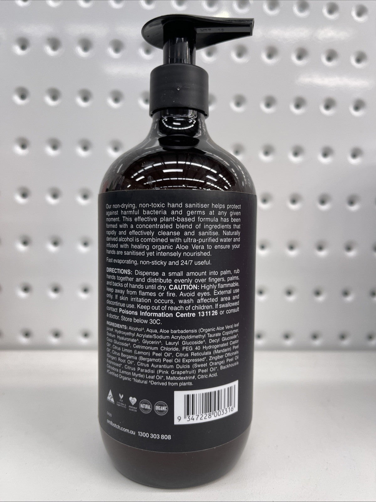 Sml Batch Hand Sanitiser Aus Made 500ml  Free Shipping