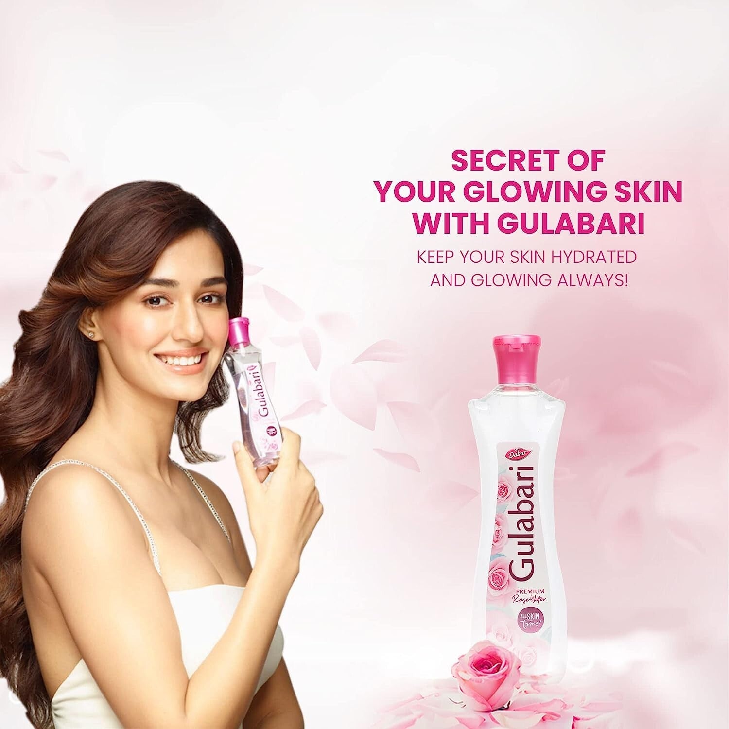 Dabur Gulabari Rose Water/Skin Toner, 250ml  Free Shipping