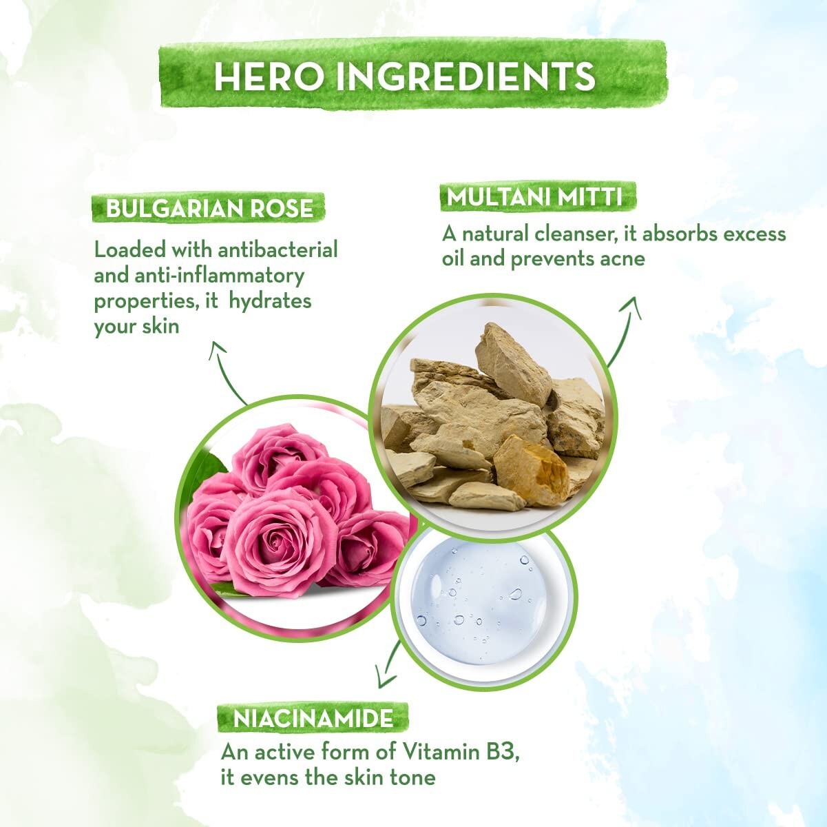 Mamaearth Multani Mitti Face Wash with Multani Mitti & Bulgarian Rose Oil 100 ml