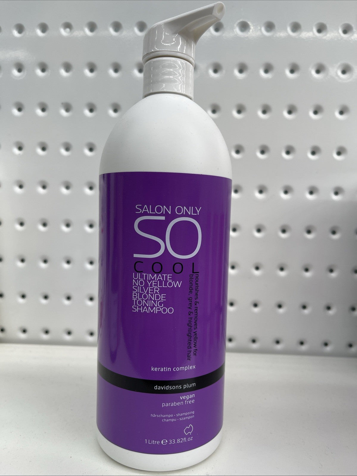 Salon Only SO Cool Silver Blonde Toning Shampoo (1000mL)  Free Shipping