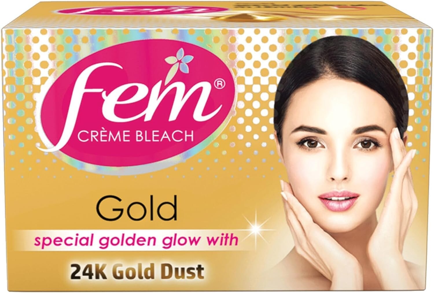 Fem Fairness Naturals Skin Bleach, Gold, 64 g  Free Shipping