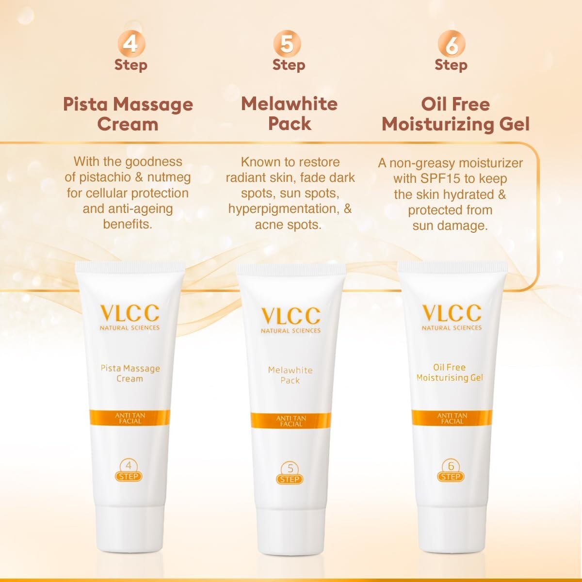 VLCC Anti Tan Facial Kit - 60g X 2 (Pack of 2) | Power of 25 Vital Ingredients