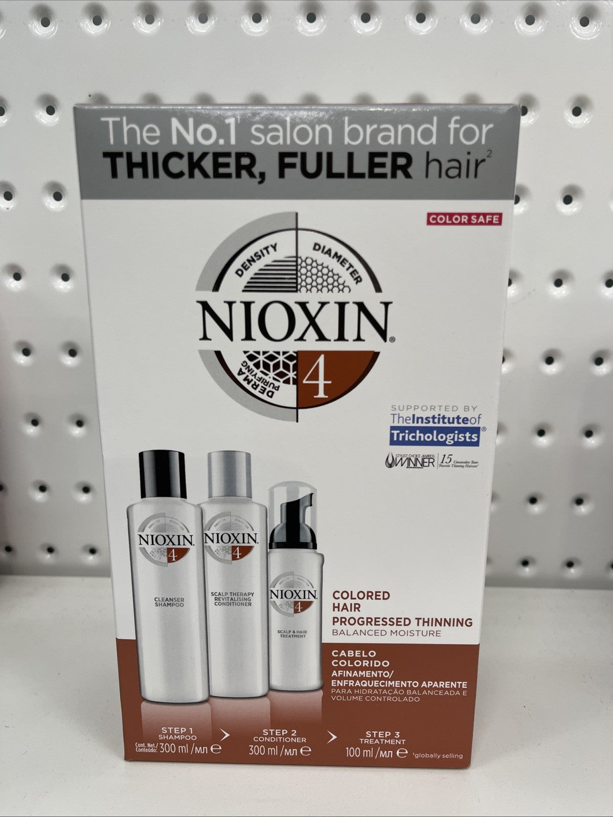 Nioxin System 4 Full Size Kit - Colored Hair With Progressed Thinning  Free Ship