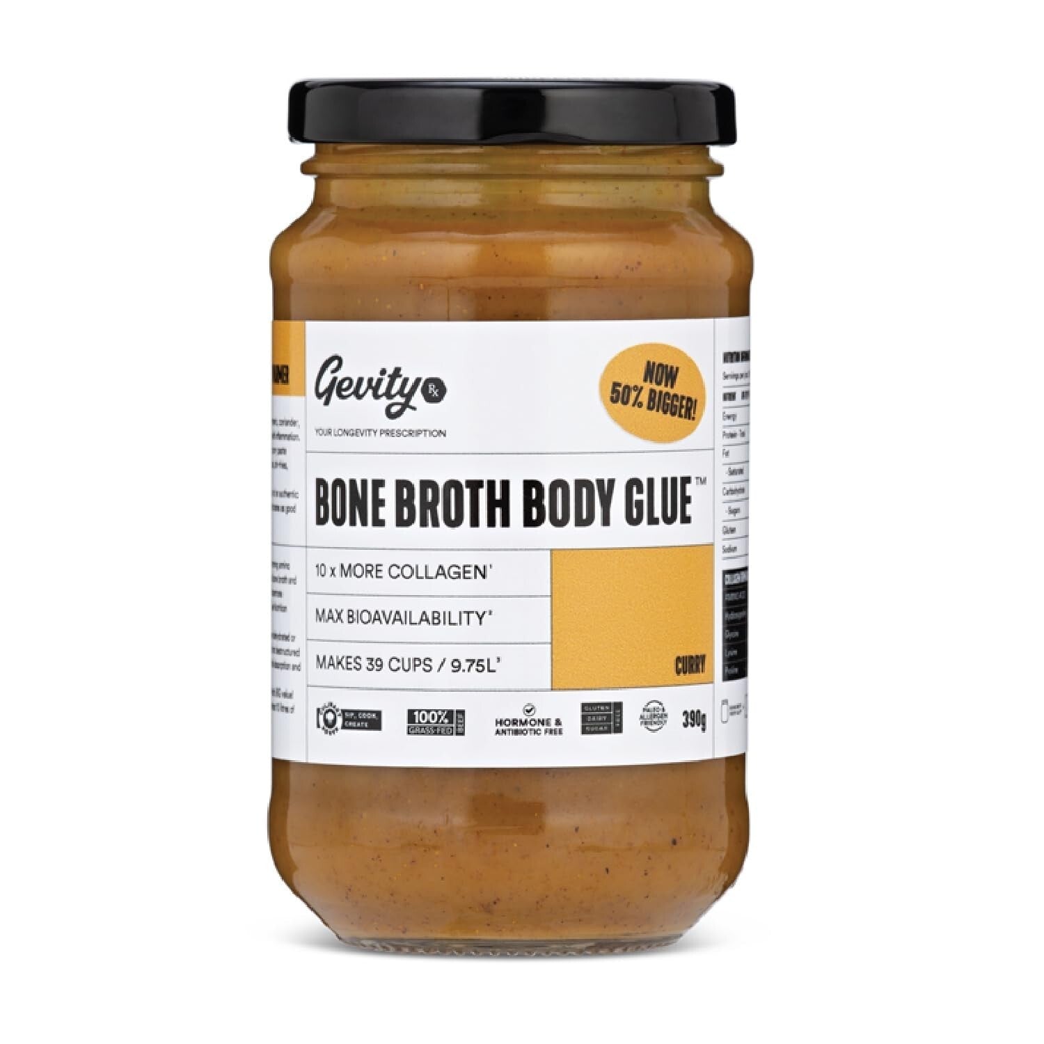 Gevity Rx Bone Broth Body Glue Curry 390g  Free Shipping