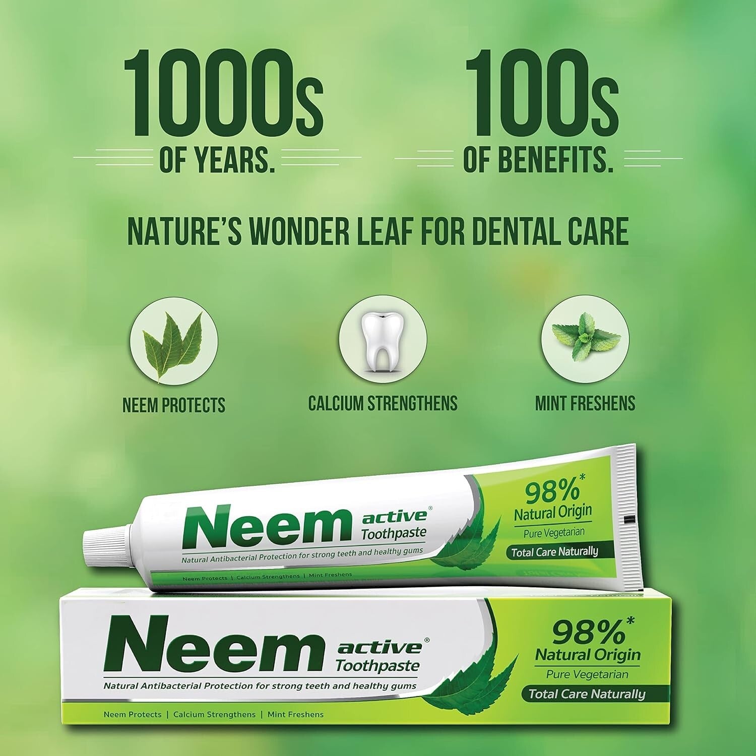 Neem Active Toothpaste, 200 grams  Free Shipping