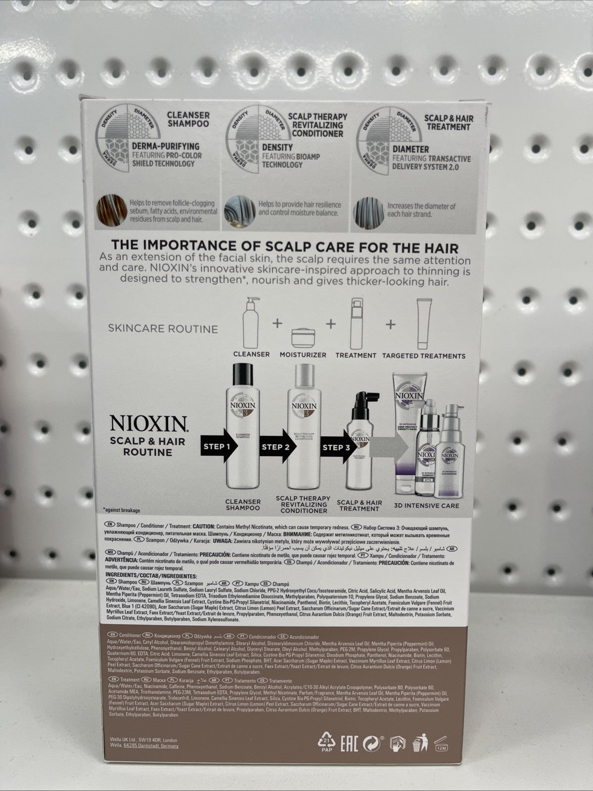 Nioxin System 3 Full Size Ki t - Colored Hair With Light Thinning  Free Shipping