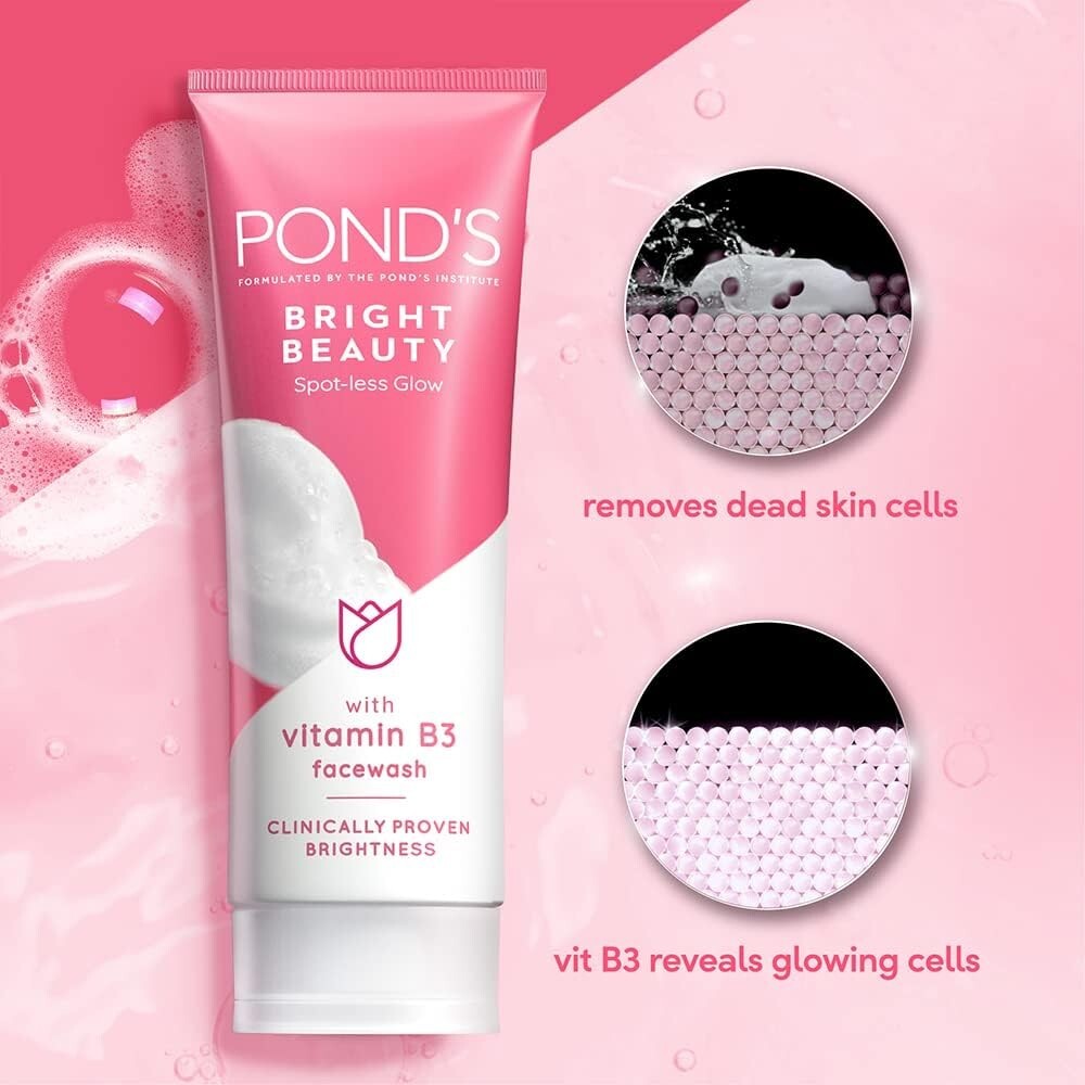 Ponds White Beauty Lightening Facial Foam Daily Spot-Less, 100g by Pond's-AU