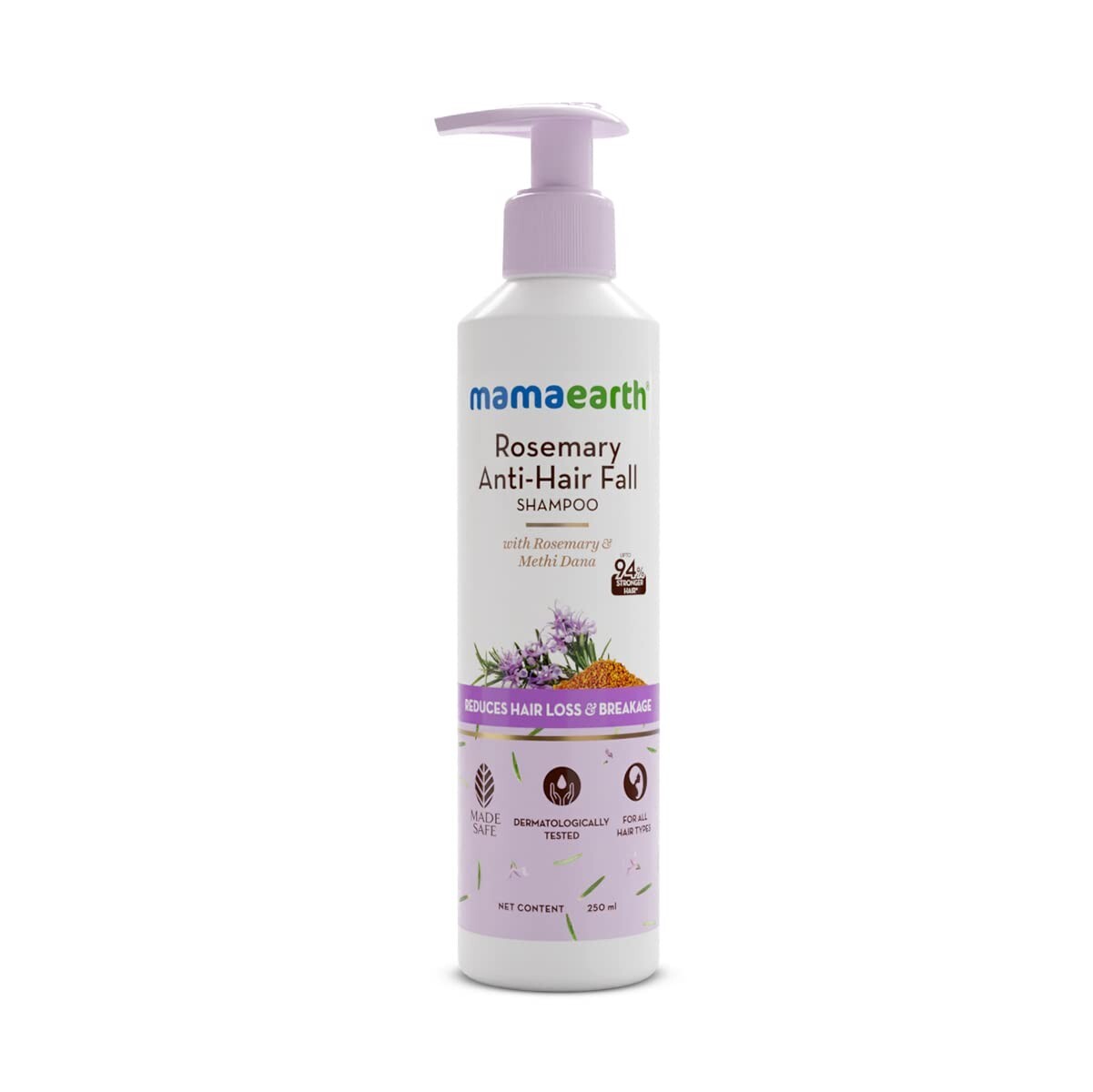 Mamaearth Rosemary Anti Hair Fall Shampoo with Rosemary & Methi Dana 250 ml
