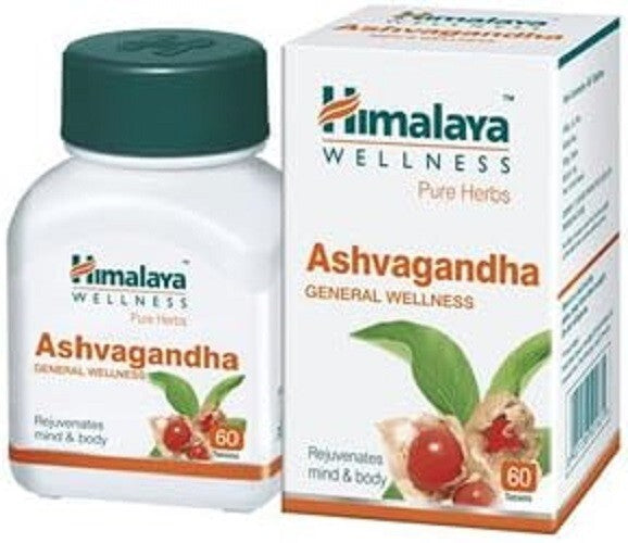Himalaya Herbals Pure Herbs Ashvagandha  Herbal Food Supplement | 60 tablets