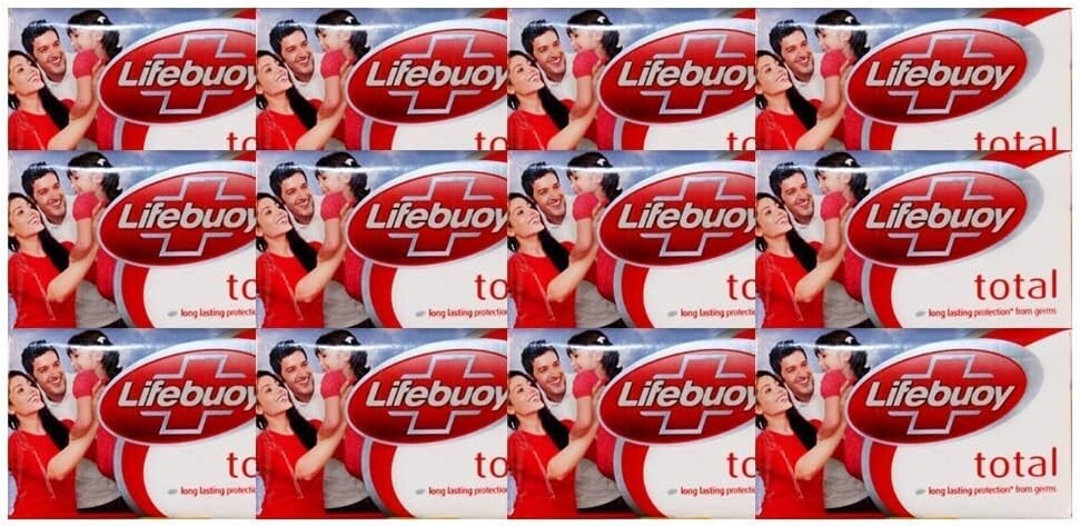 Lifebuoy Total Soap 125g (Pack of 12)  Free Shipping