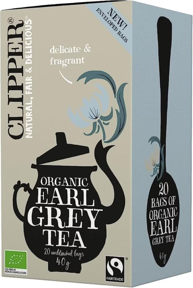 Clipper Earl Grey Tea 20 Tea Bags - FREE SHIPPING