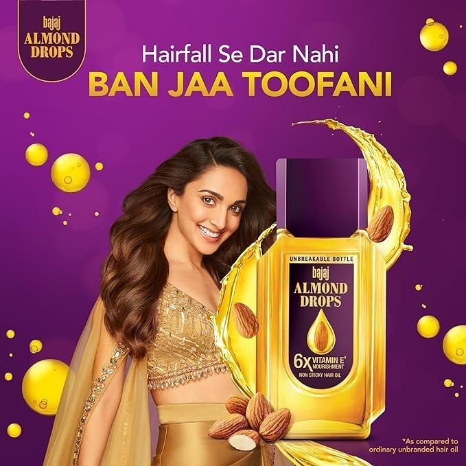 Bajaj Almond Drops Hair Oil, 100 Ml  Free Shipping