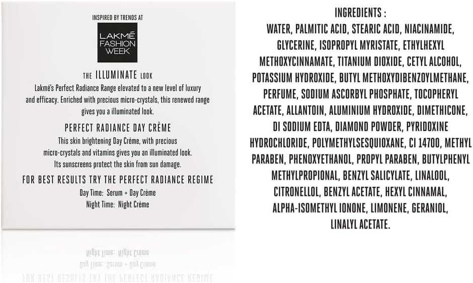 Lakme Perfect Radiance Fairness Day Crème, 50g  Free Shipping