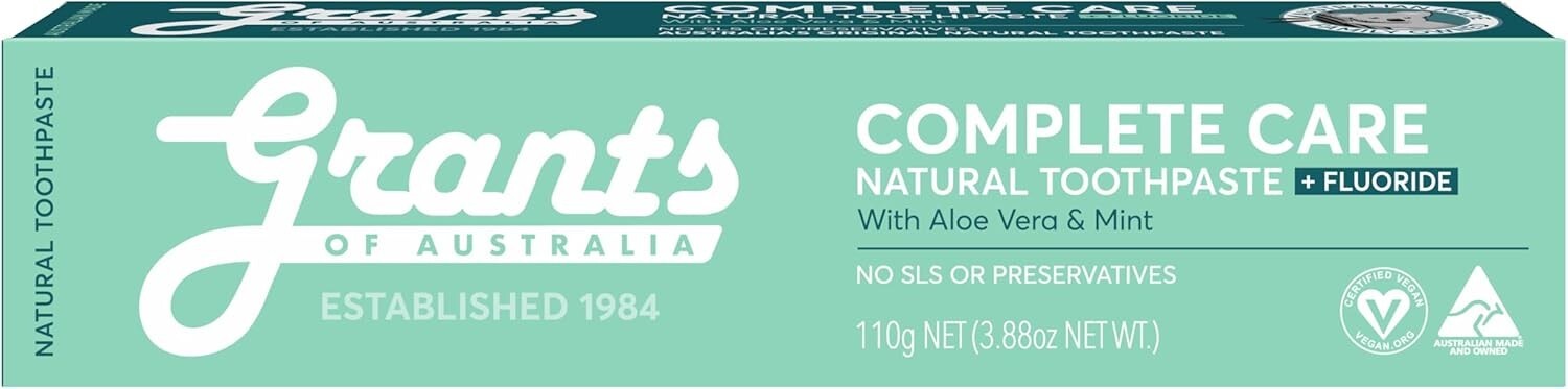 NEW Complete Care with Fluoride Natural Toothpaste - 110g  Free Shipping