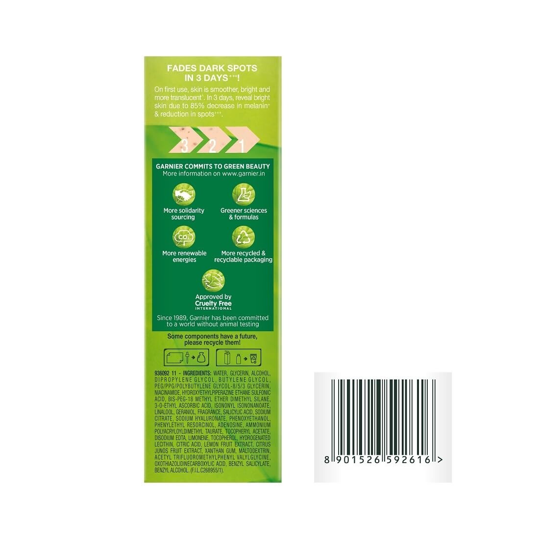 Garnier Skin Naturals, Face Serum, Brightening and Anti-Dark Spots Free Shipping