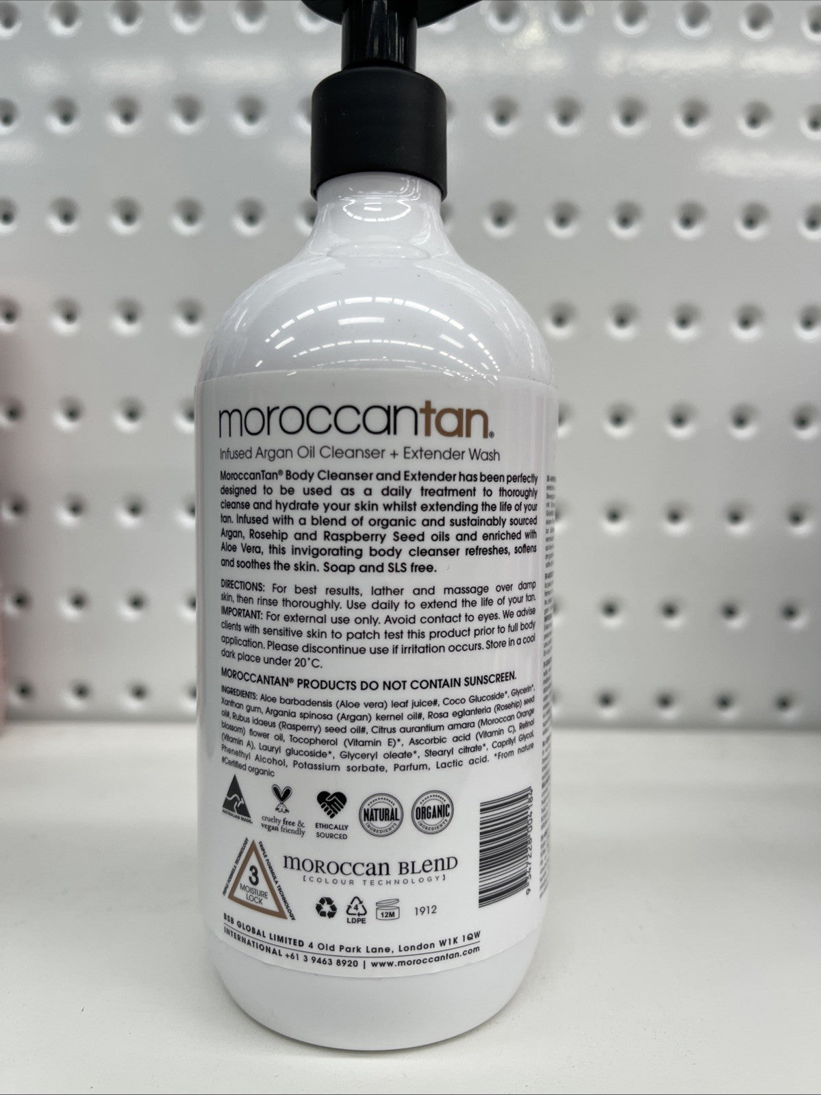 Moroccan Tan Cleanse Argan Oil Wash 500ml  Free Shipping