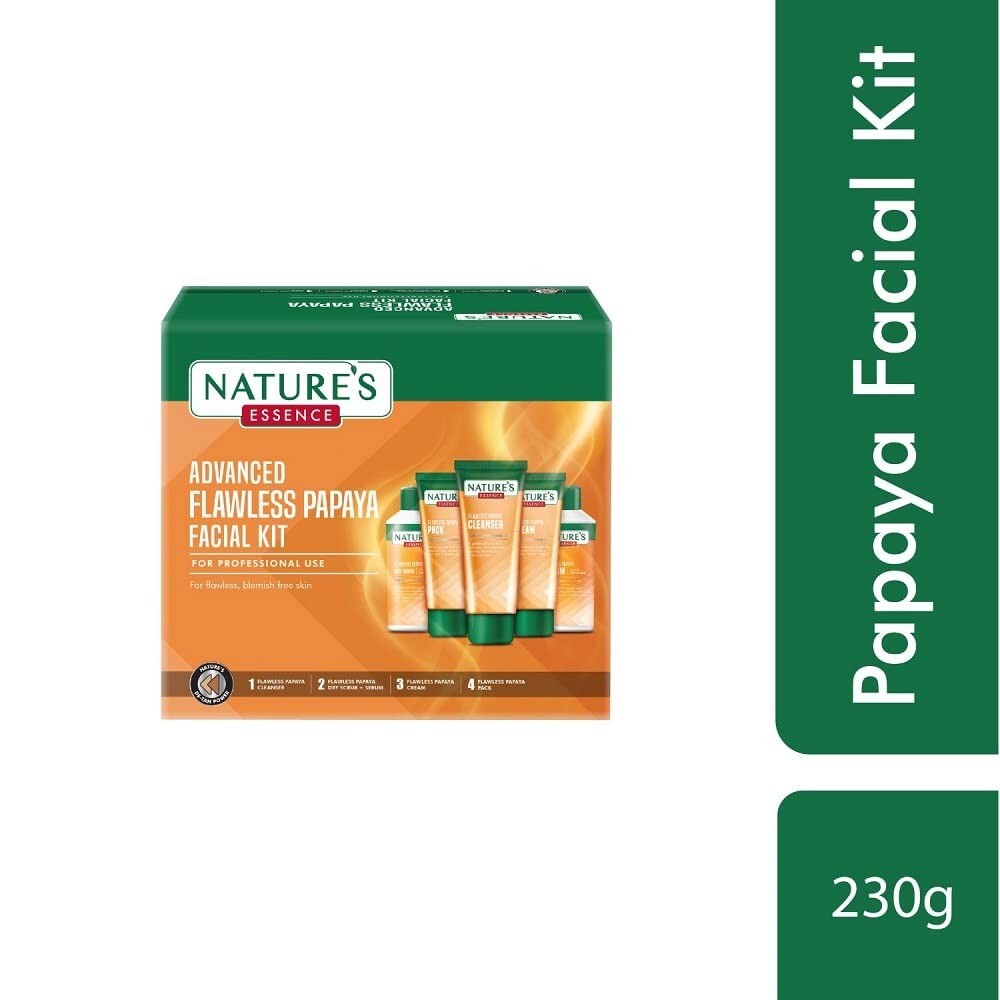 Nature's Essence Advanced Flawless Papaya Facial Kit  Free Shipping