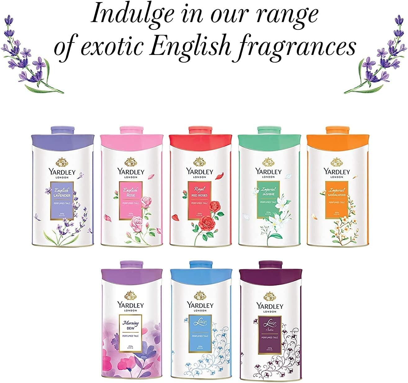 Yardley Sandalwood Perfumed Talc 250g - Luxury Fragrance Powder  Free Shipping