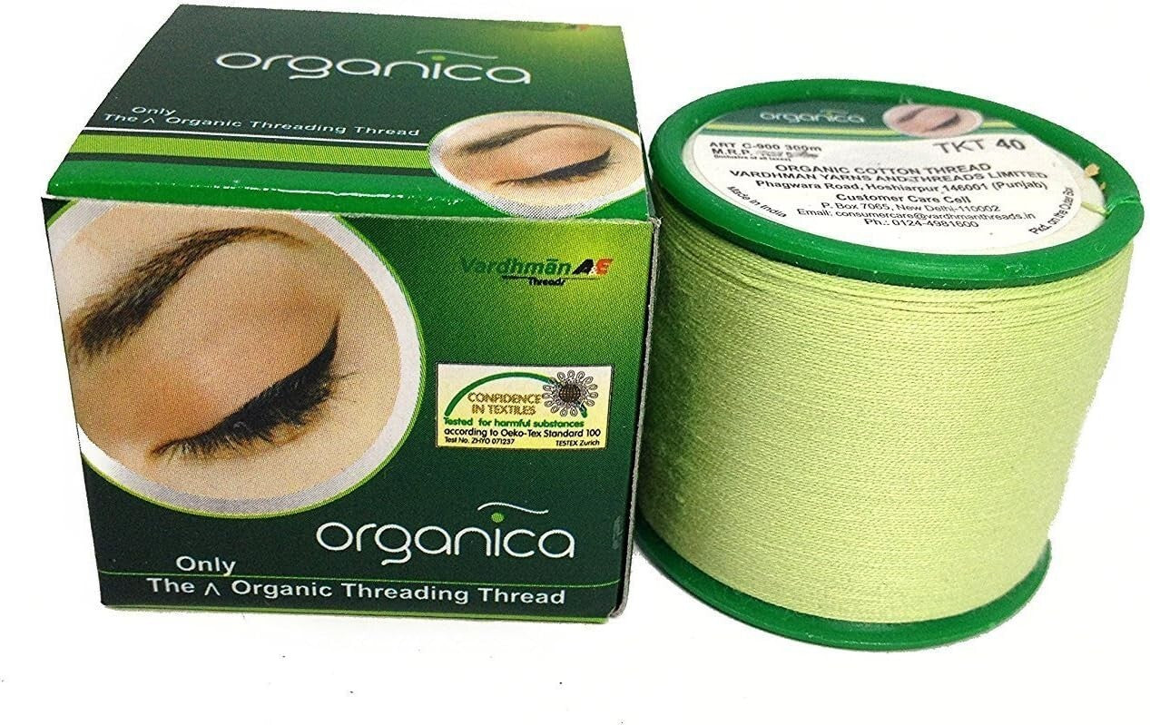 8 Spools x 300m Vardhaman Organica Organic Cotton Eyebrow Threading Thread 