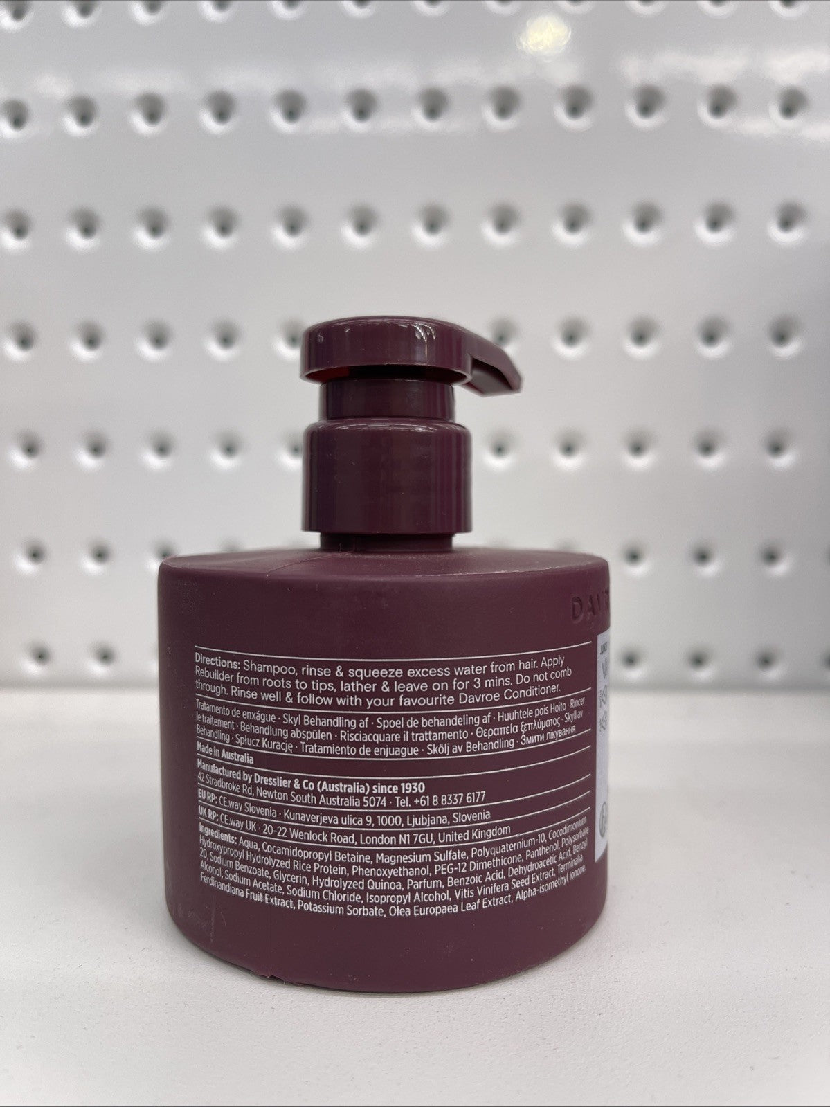 Davroe Rebuilder Protein Reconstructor 200mL GENUINE AUS ITEM  Free Shipping