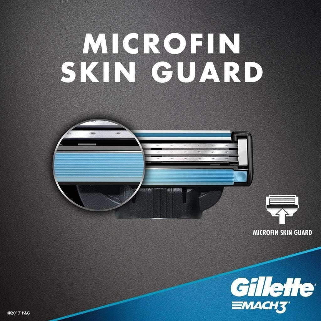 Gillette Mach3 Men's Razors / Blades Refill Cartridges, 4 Pack  Free Shipping
