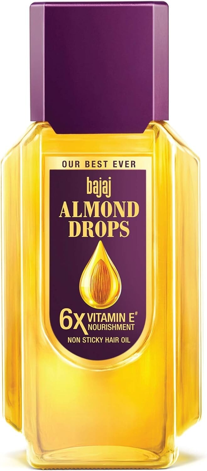 Bajaj Almond Drops Hair Oil, Transparent, 200 ml  Free Shipping