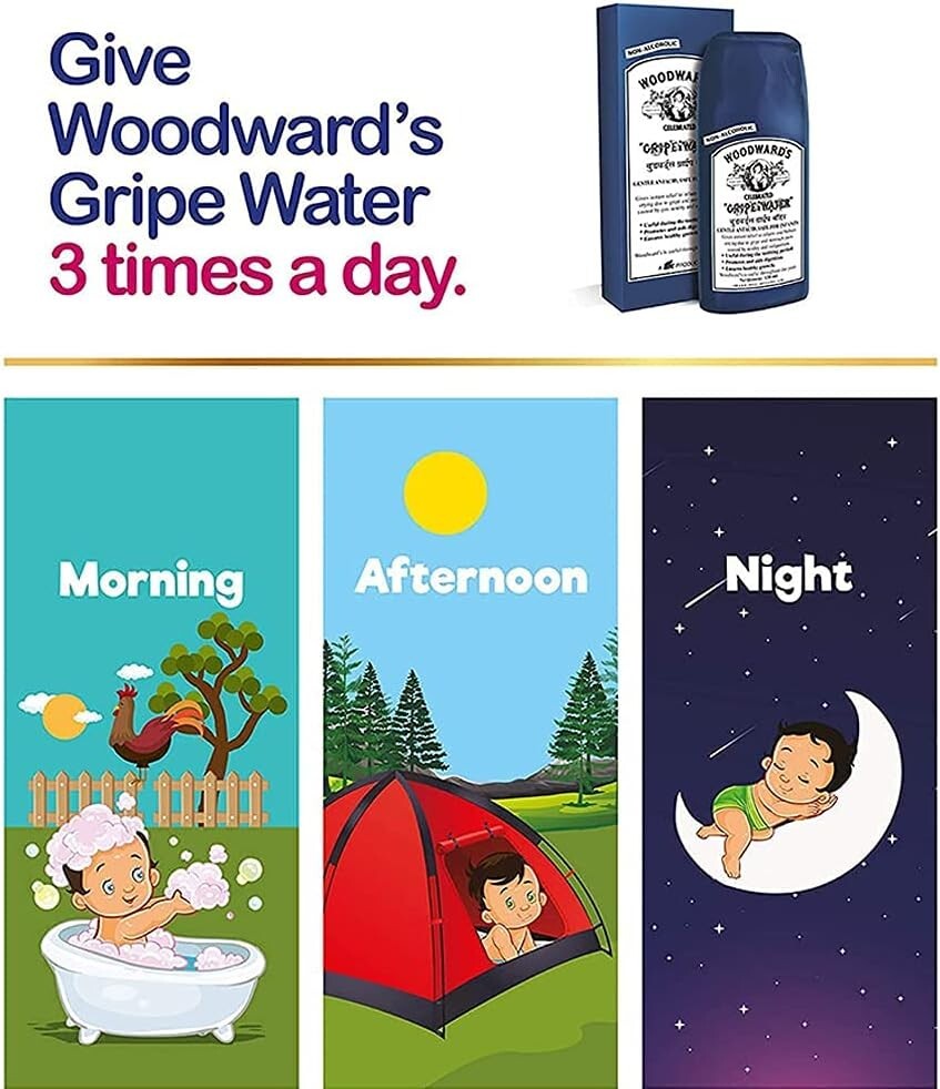 Woodward'S Gripe Water 130Ml (Pack of 3)  Free Shipping