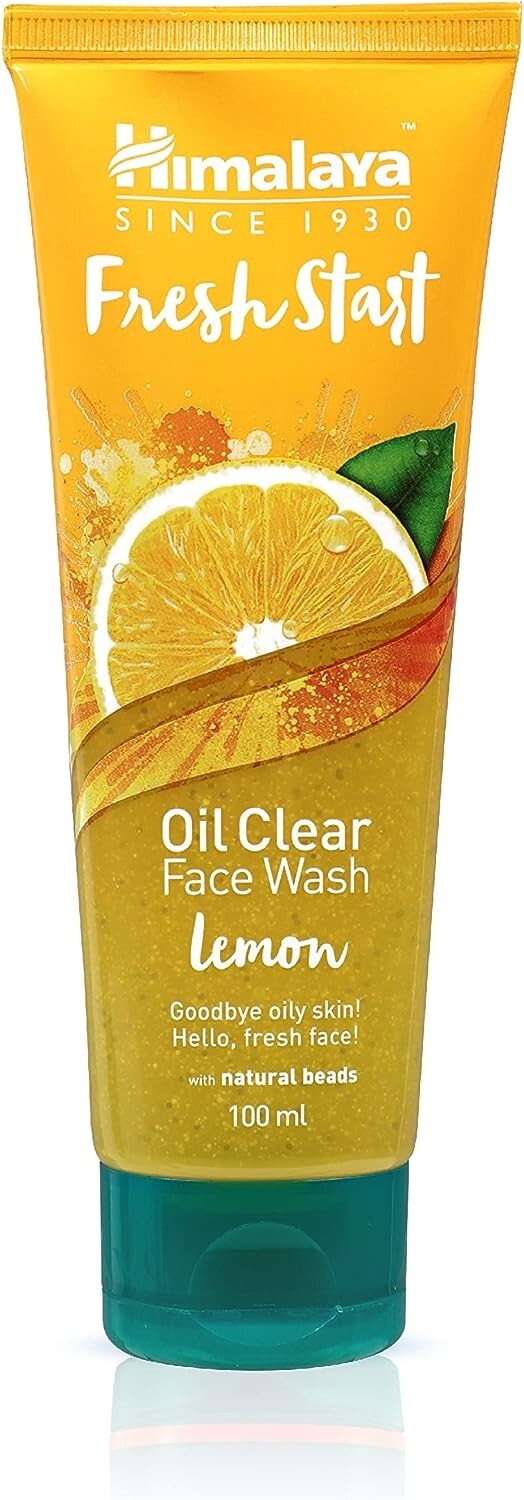 Himalaya Fresh Start Oil Clear Lemon Face Wash, Daily Facial Cleanser for Clean
