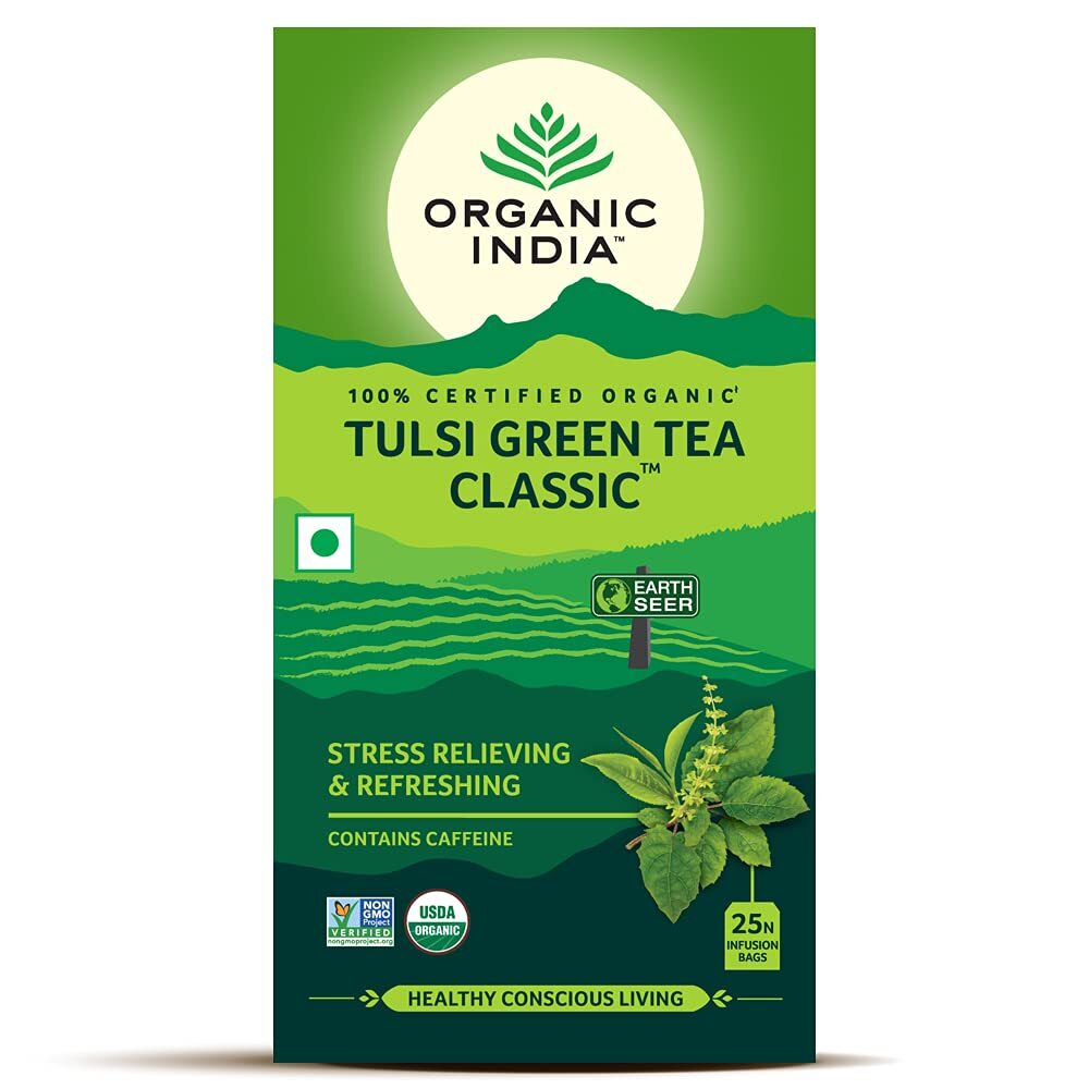 ORGANIC INDIA TEA TULSI 25 TEABAGS - CHOOSE YOUR FAVORITE FLAVOURS