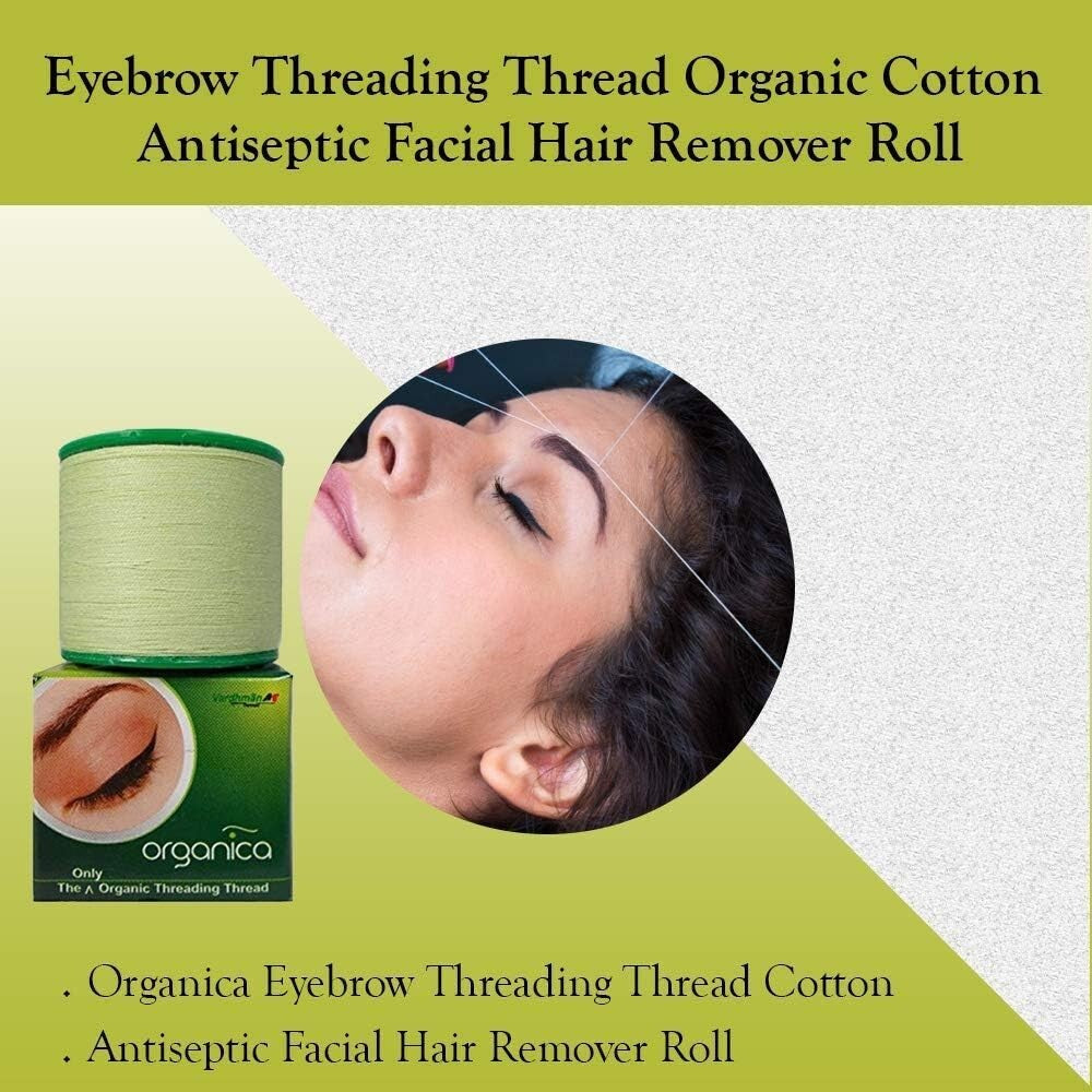 2 x Organica Face & Eyebrow Threading Thread Organic  Free Shipping