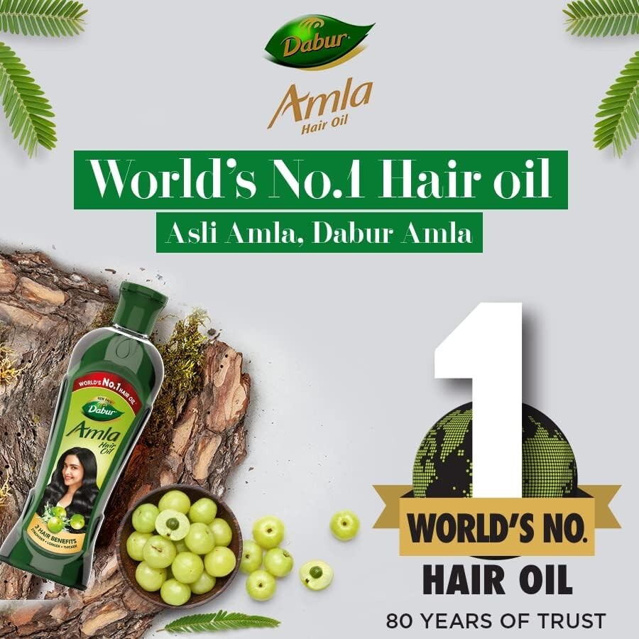 Dabur Amla Hair Oil for Long, Healthy and Strong Hair - 450 ml  Free Shipping