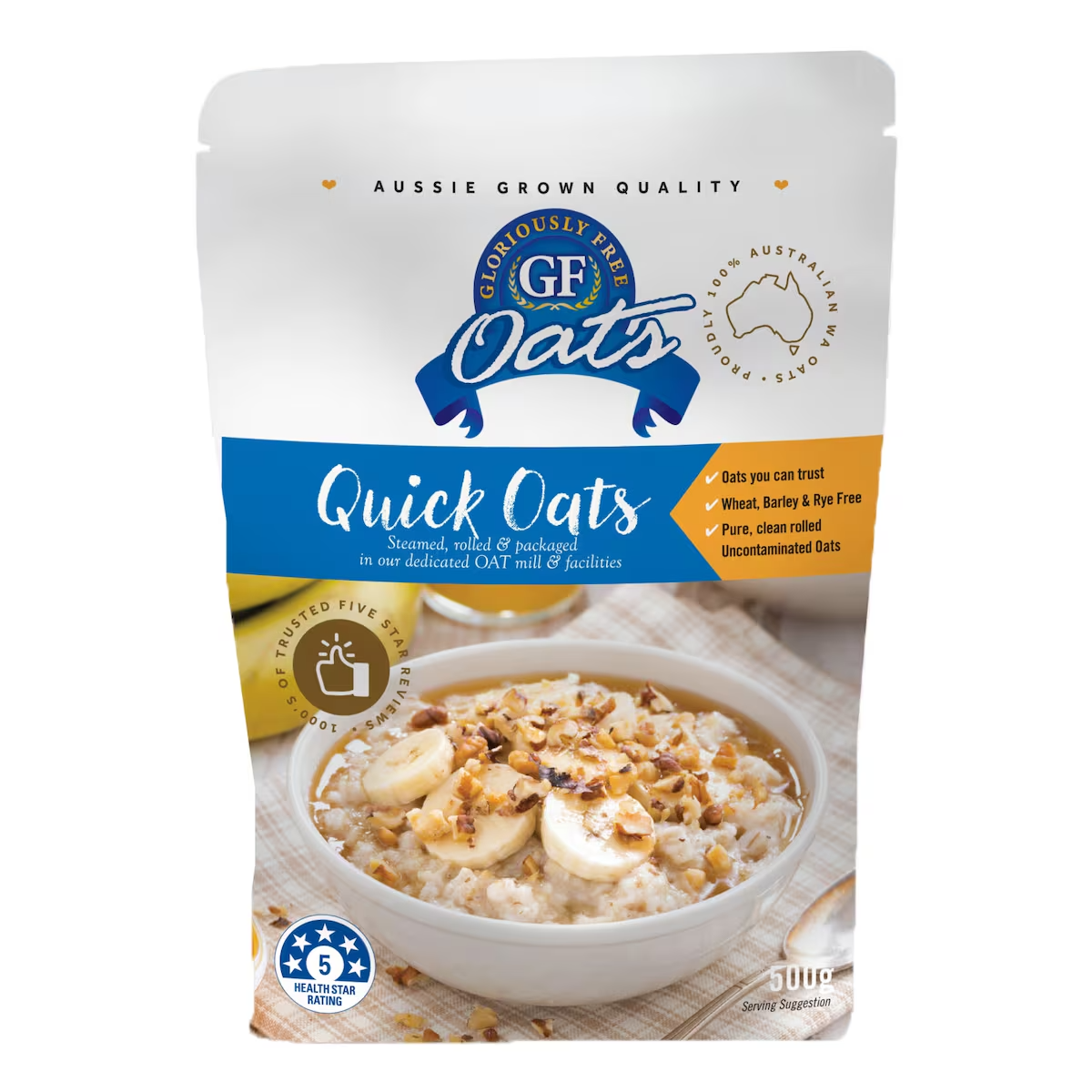 Gloriously Free Quick Oats 500g  Free Shipping