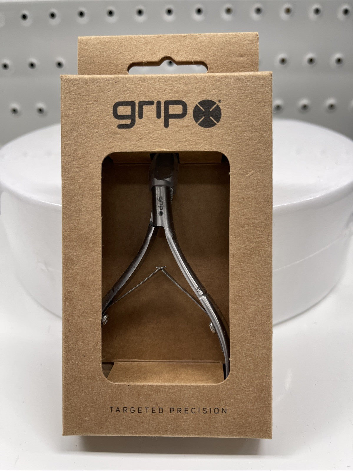 Caronlab Grip Cuticle Nipper S7 (Stainless Steel, 1/4 Jaw) Nail Cutter Manicure