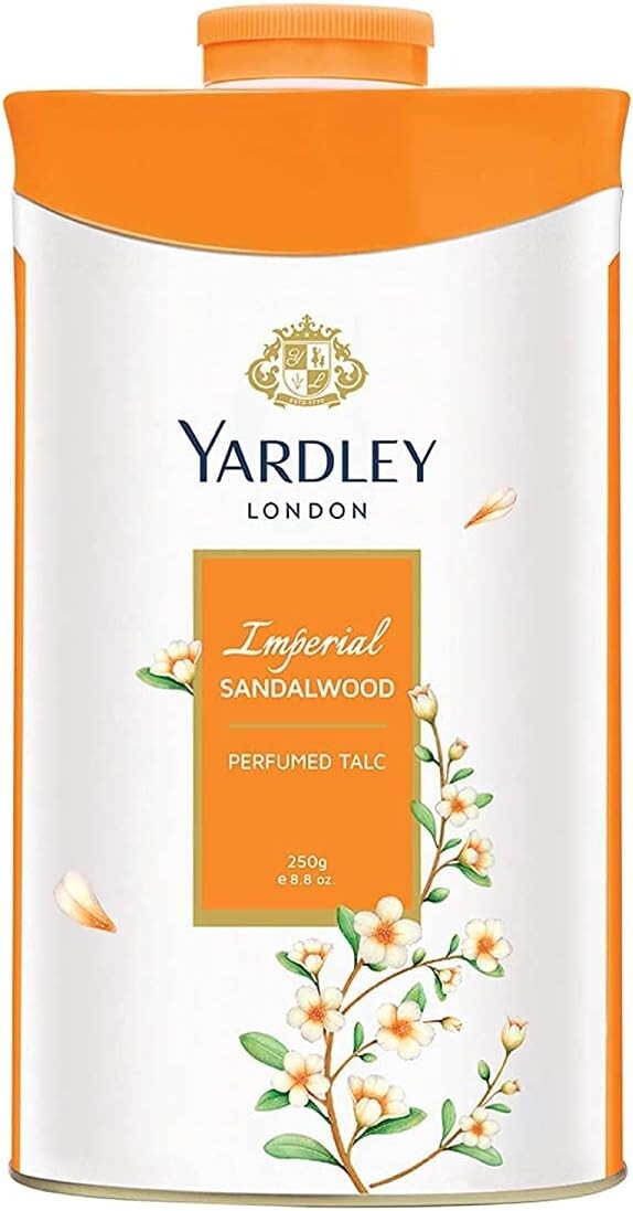 Yardley Sandalwood Perfumed Talc 250g - Luxury Fragrance Powder  Free Shipping