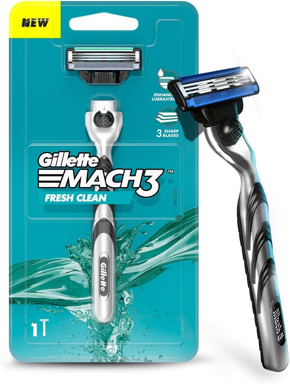 Gillette Mach3 New Blade Razor - 1 Count  Free Shipping