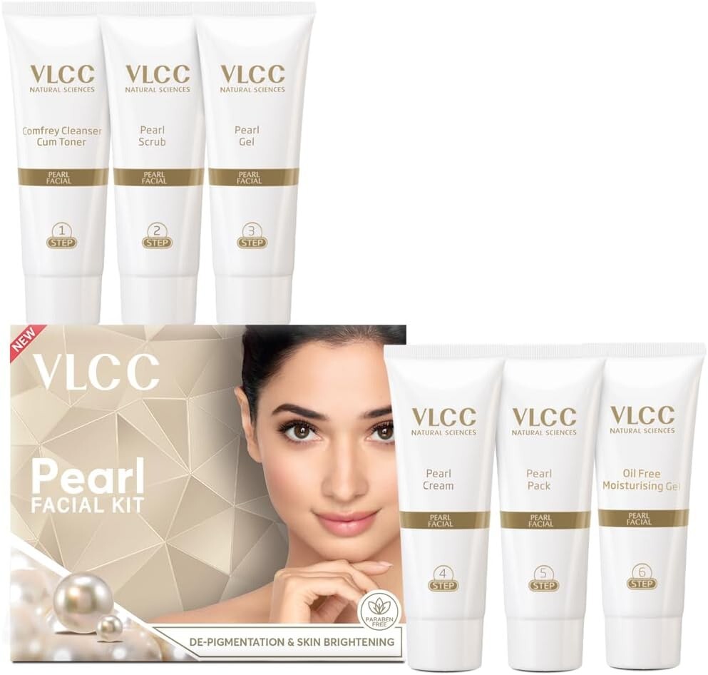 VLCC Pearl Facial Kit, 60G  Free Shipping