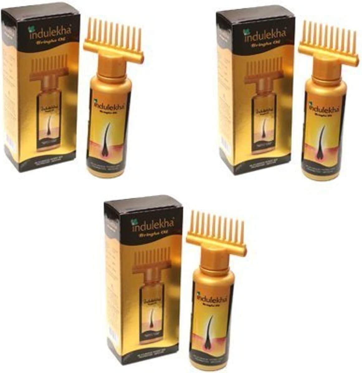 3 x Indulekha Bringha Complete Hair Care Oil 100ml (Pack of 3)