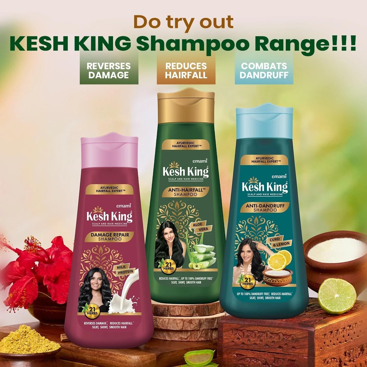 Kesh King Herbal Shampoo 200ml - 1 Pack