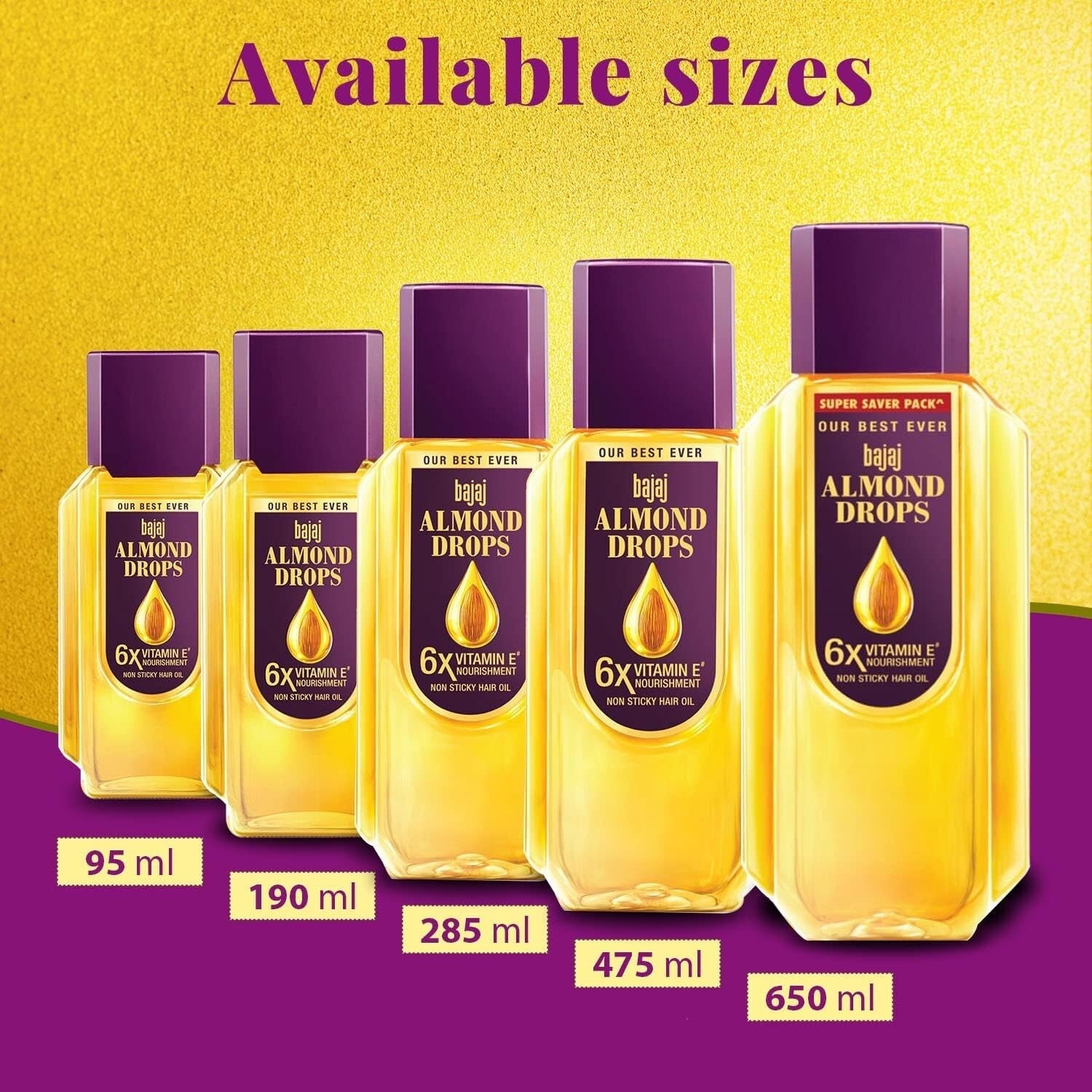 Bajaj  Almond Drops Hair Oil 300ml  Free Shipping