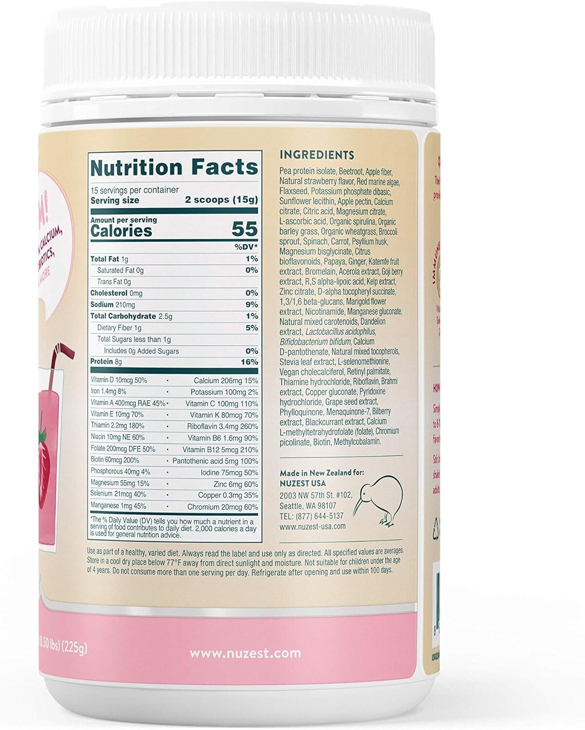 Nuzest Kids Good Stuff WildStrawberry 225g  Free Shipping